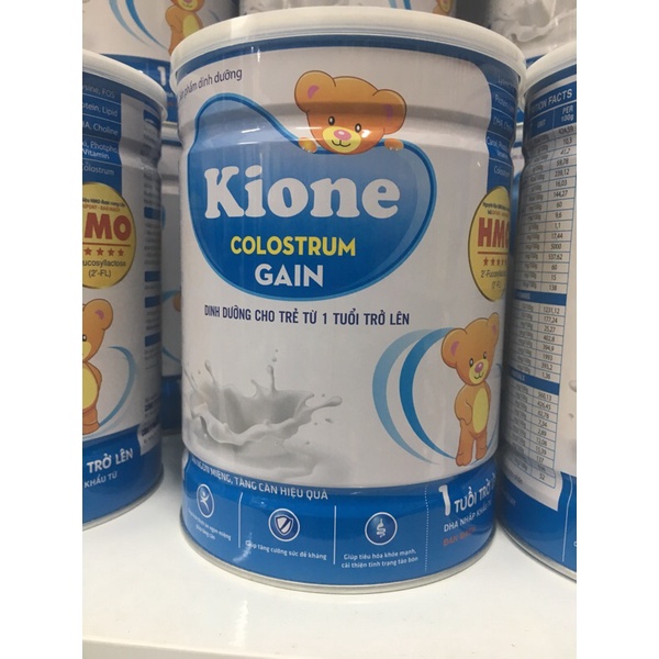 KIONE COLOSTRUM GAIN cho trẻ từ 1-10 tuổi ( thành phần sữa non)