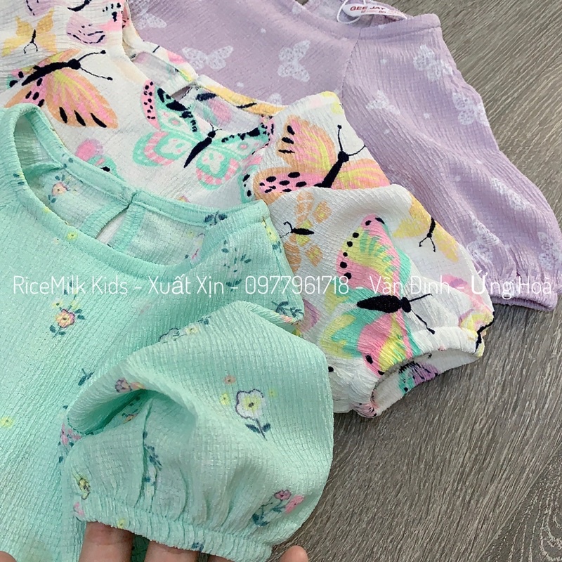Váy babydoll cho bé gái xuất dư xịn 3 màu