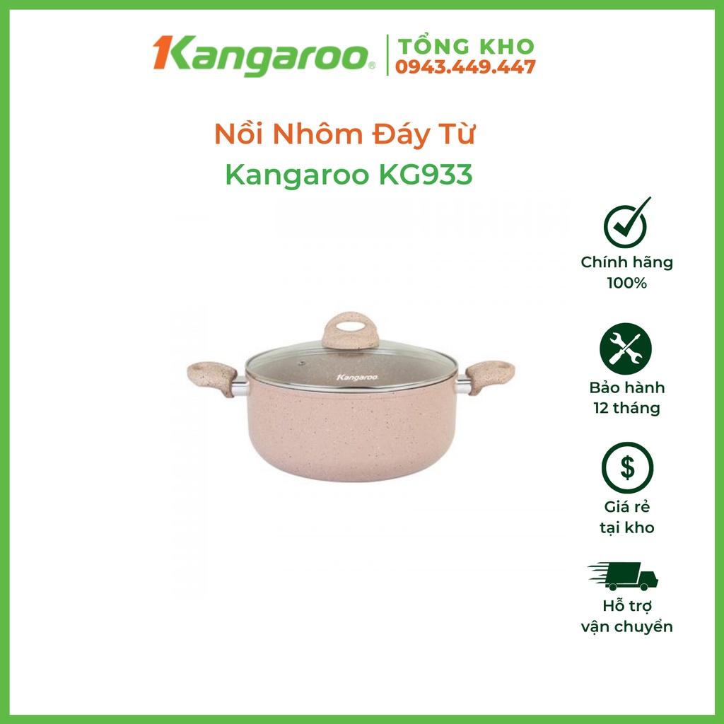 Nồi nhôm Kangaroo KG933 các size 18-20-22-24-26 cm