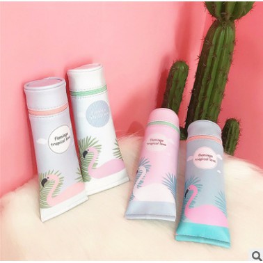 Hộp Đựng Bút Da PU Hình Tuýp Kem Đánh Răng Túi Kem, Bánh,  Bóp Viết Cỡ To Gấu Xinh Cho Bé Gái, Nữ QUTI SP12