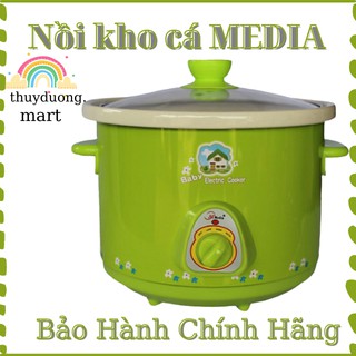 Nồi Điện Kho Cá (Nấu Cháo Hầm Xương) Đa Năng NK Media DT 1,5L 2,5L - Nồi Dùng Cho Món Kho Tuỳ Chỉnh - Nồi Nấu Chậm