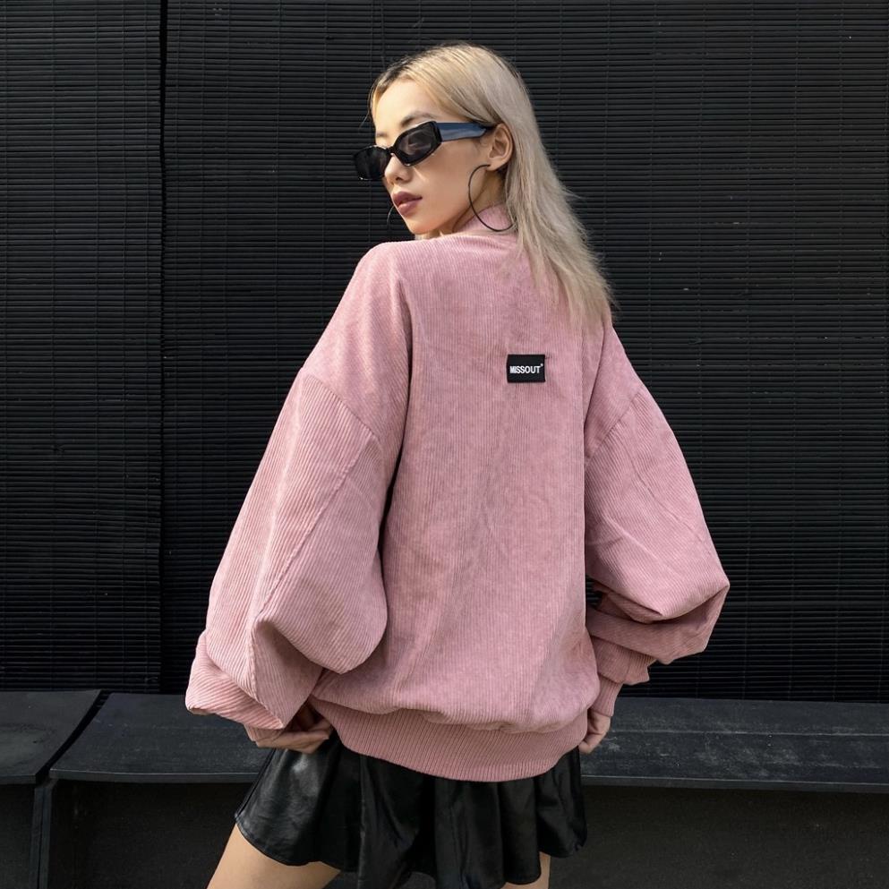 xả tết ÁO KHOÁC FABRIC BOMBER PINK MST