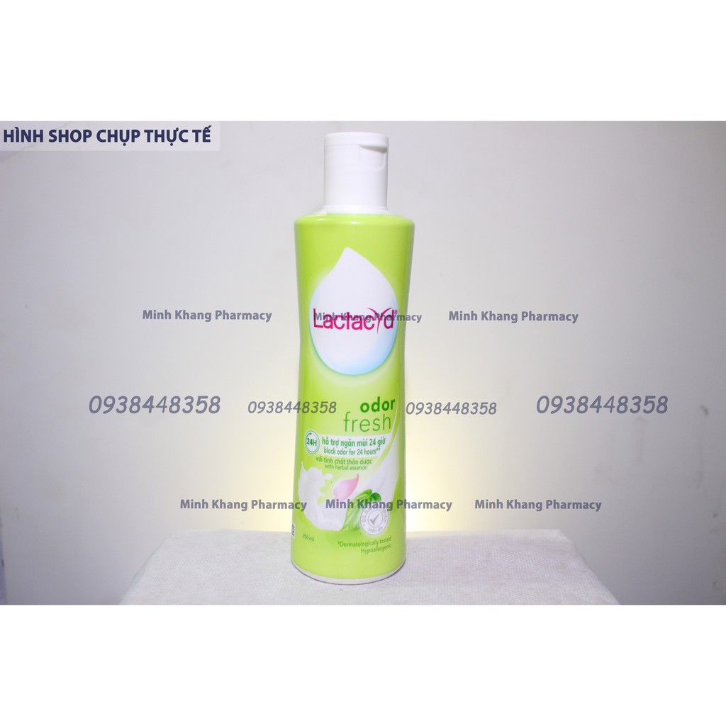 Dung dịch vệ sinh phụ nữ Lactacyd Odor Fresh 250ml khử mùi chăm sóc vùng kín thơm nước rửa phụ khoa se khít vùng kín nữ