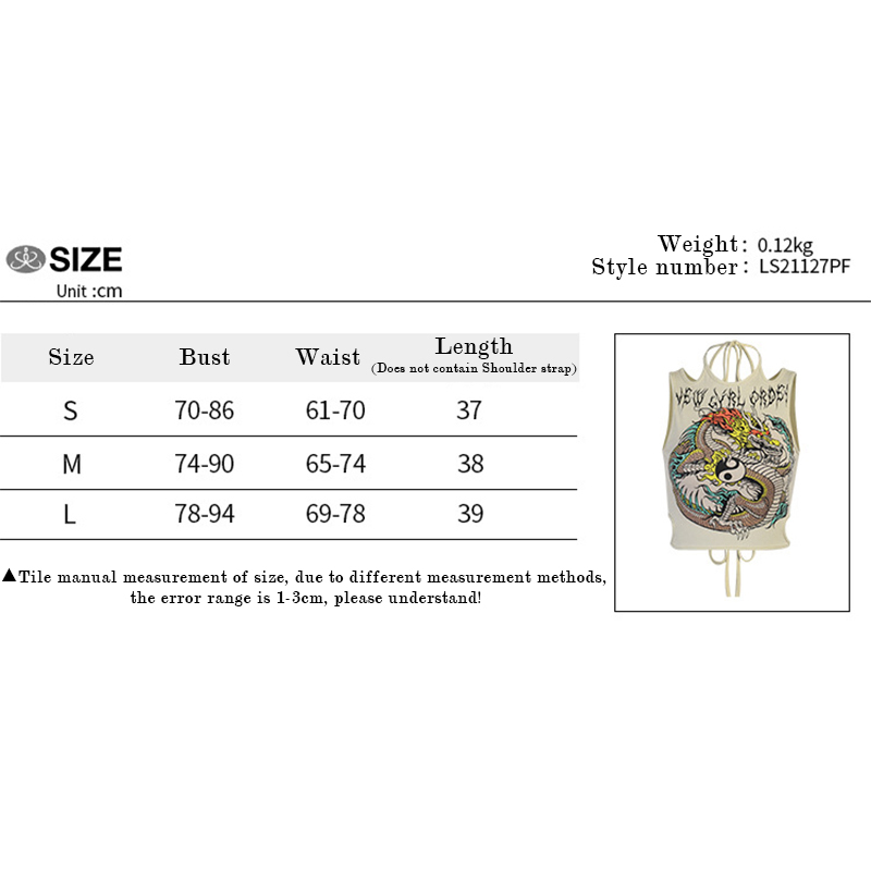 Áo Không Tay Họa Tiết Rồng Quyến Rũ Cá Tính Thời Trang Cho Nữ | BigBuy360 - bigbuy360.vn