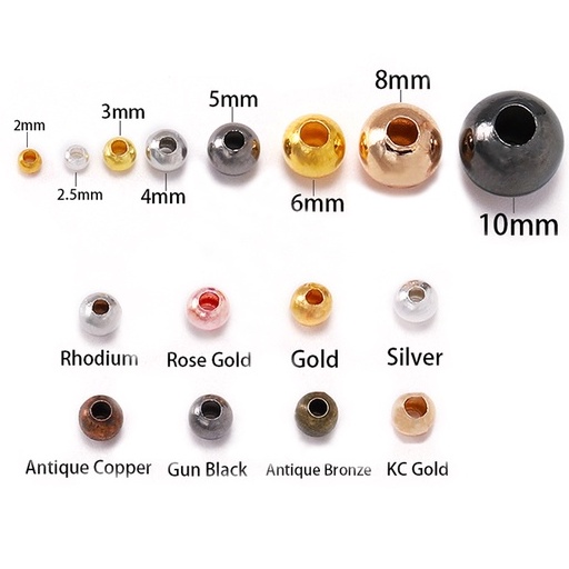 2-10mm 30-500 Hạt định vị Đồ trang sức DIY Handmade