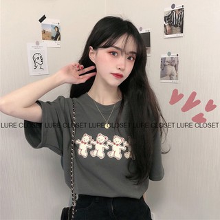 Áo thun nữ in hình gấu cute