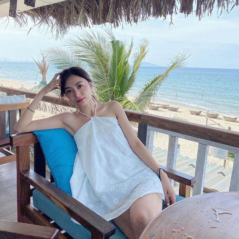 ÁO YẾM HOẠ TIẾT HOA CÚC HOẠ MI ✨🌼🌈🦋 | BigBuy360 - bigbuy360.vn