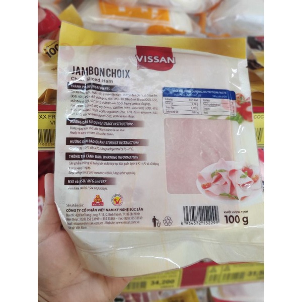 JAMBON CHOIX GÓI 100G VISSAN