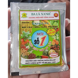 Ba Lá Xanh Grow 5-5-6 Số 1 - Gói 10ml