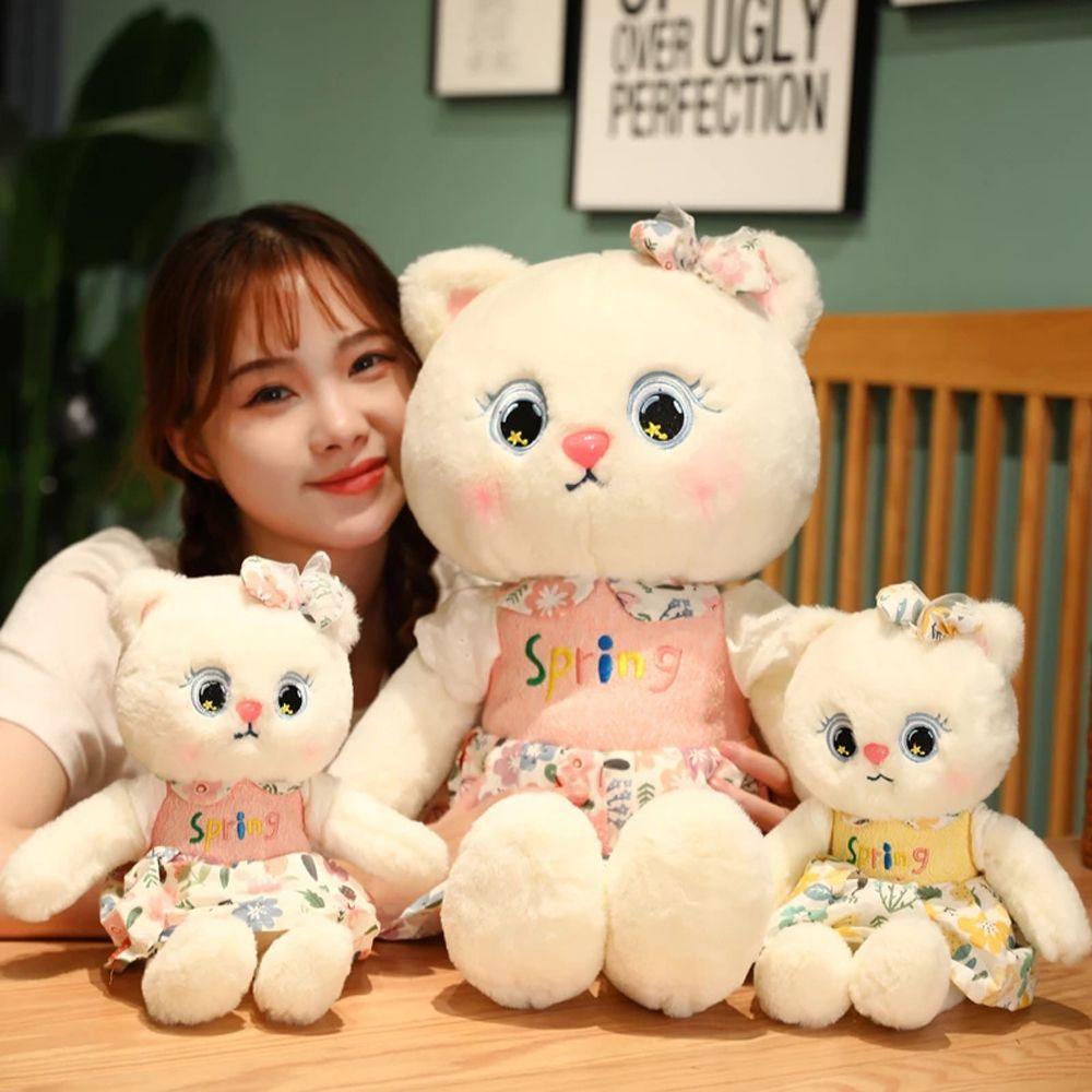 Mèo Nhồi Bông Hoạt Hình Dễ Thương Trang Trí Ghế Sofa