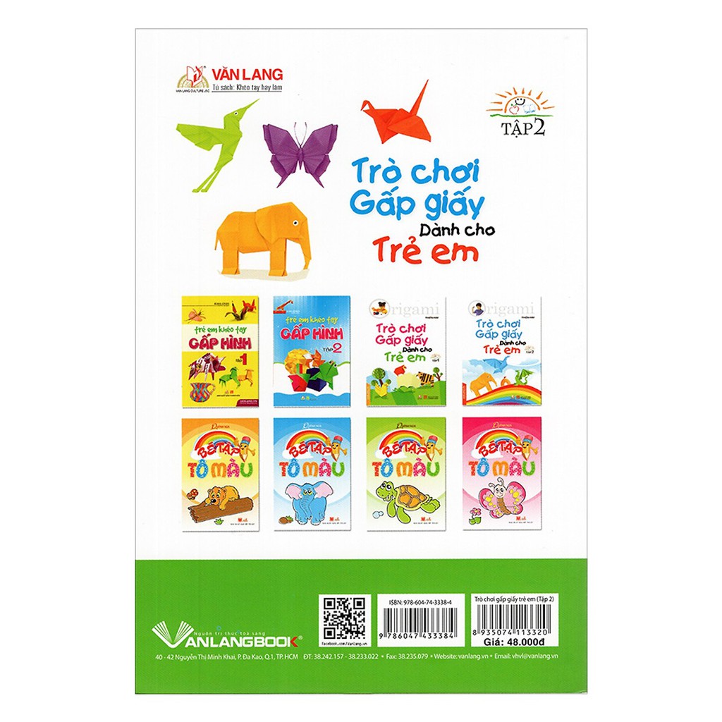 Sách - Trò Chơi Gấp Giấy Dành Cho Trẻ Em (Tập 2) | BigBuy360 - bigbuy360.vn