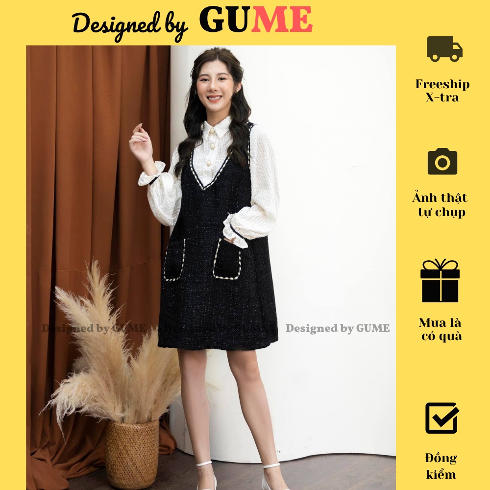 Đầm Bầu Công Sở - Váy Bầu GUME MÀU ĐEN CỔ V GIẢ YẾM CHẤT VẢI DẠ CAO CẤP SIZE TỪ 40-100KG MB194_ảnh thật