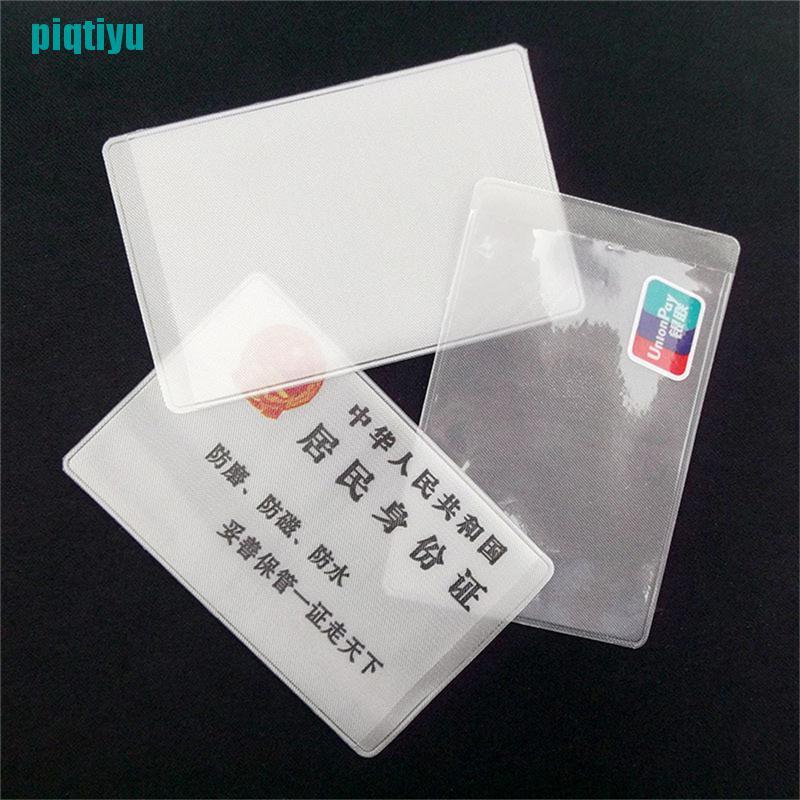 ❉Bộ 10 Bao Đựng Thẻ Tín Dụng Bằng Nhựa PVC Trong Suốt
