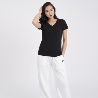 Áo thun nữ cổ tim - Đen