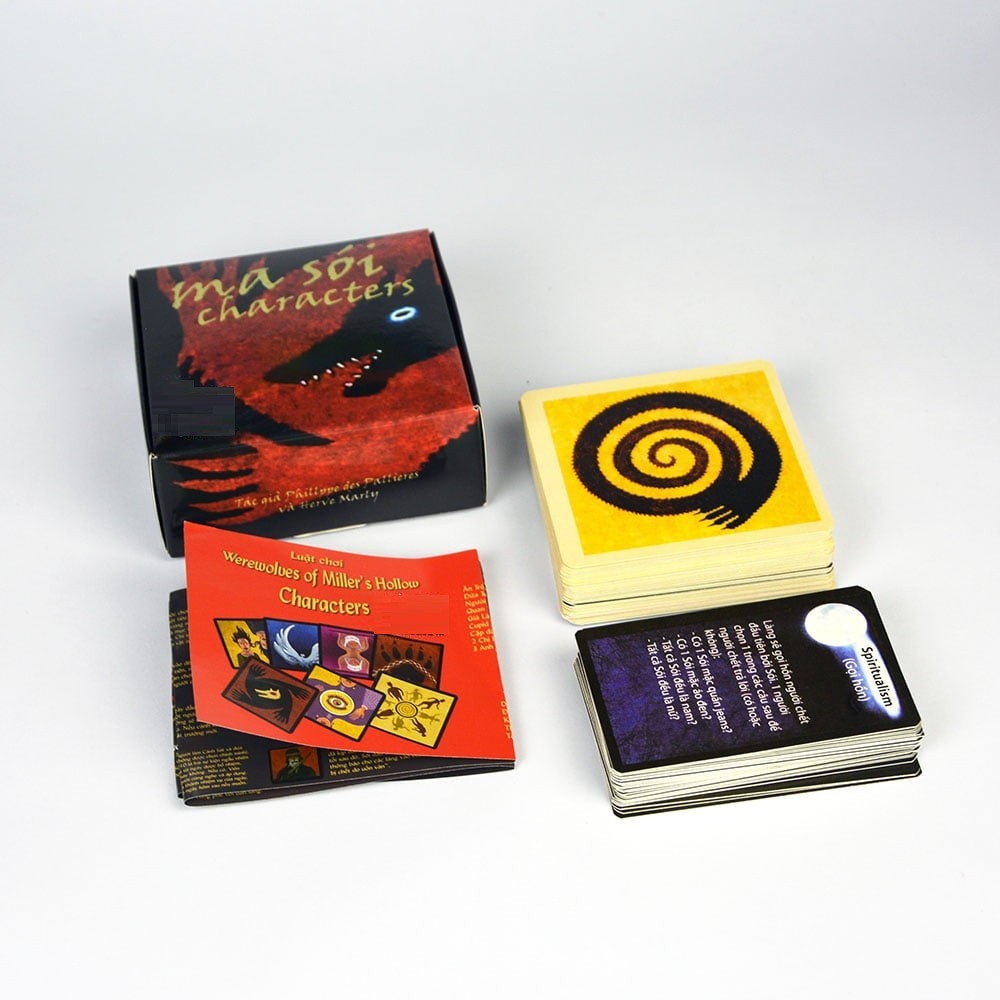ĐỒ CHƠI HOT [Tặng 1 uno] Bài Ma sói Việt hoá (New moon+Characters) Boardgame
