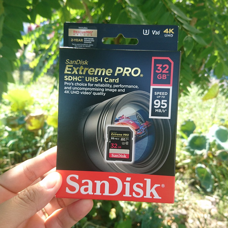 Thẻ nhớ SD Sandisk 16G 32G 64G 128G Extreme PRO tốc độ cao 95Mb/s cho máy ảnh máy | BigBuy360 - bigbuy360.vn