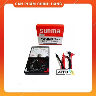 Đồng hồ đo kim vom yx-360trn kèm pin vuông 9v, đồng hồ đo điện vạn năng