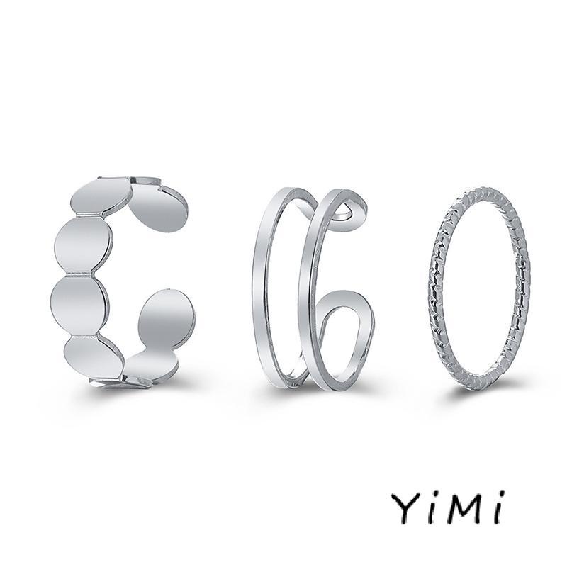Set 3 Nhẫn Đeo Ngón Tay Phong Cách Hàn Quốc Thời Trang Cho Nữ