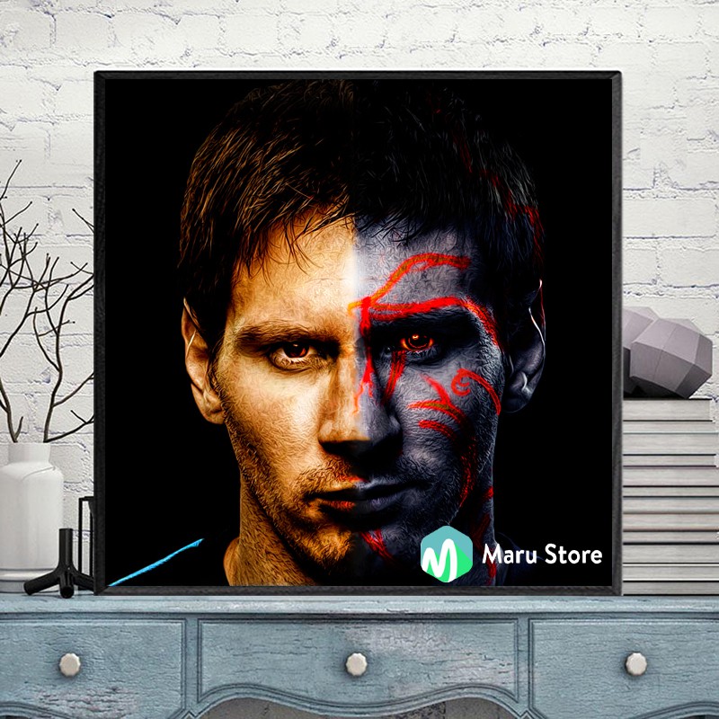 Tranh Treo Tường Messi, Trang Trí Phòng Net, Phòng Gaming, Quán Cafe