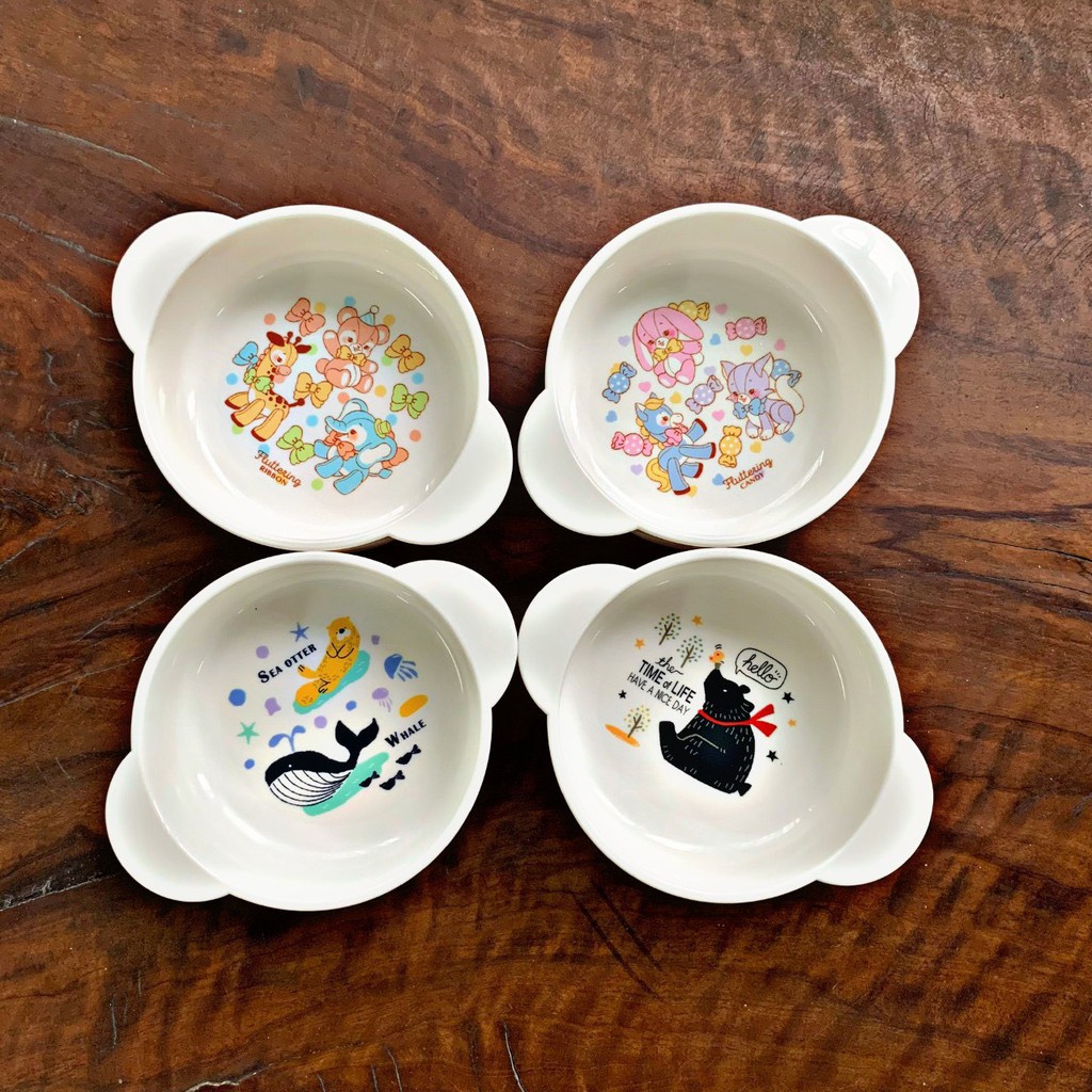 Bát Ăn Dặm Cho Bé Có Quai Cầm Nakano - Nội Địa Nhật Bản