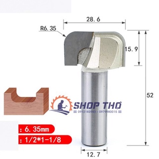 Mũi phay Tideway đánh rãnh bo tròn LC0501