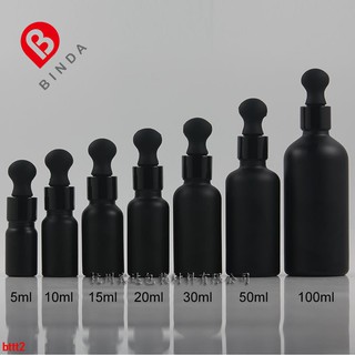 Bình nhựa đựng nước màu đen 5 / 10 / 15 / 20 / 30 / 50 / 100ml