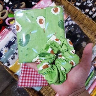 Set khăn badana kèm cột tóc Scrunchies