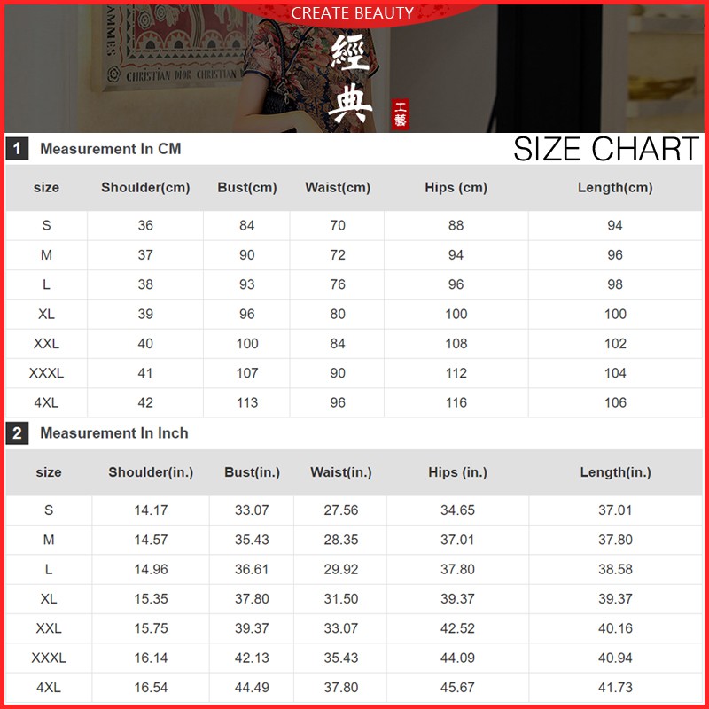 Sườn Xám Ngắn Plus Size M-4XL Thời Trang Mùa Hè Năm 2022 Cho Nữ #2