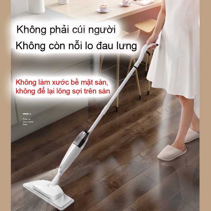 Cây Lau Nhà Phun Sương tự động thông minh Xoay 360 Độ Tiện Dụng Aurora Spraymop BH 3 THÁNG