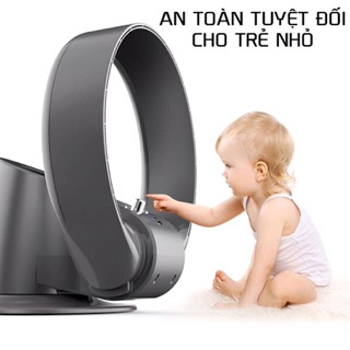 [SIÊU MÁT] Quạt Không Cánh Treo Tường, Để Bàn Siêu Mát