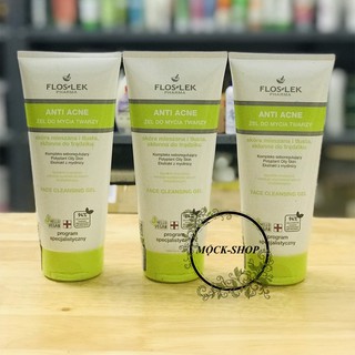 Floslek Sữa Rửa Mặt Dạng Gel Cho Da Nhờn Mụn Anti Acne Bacterial Face Cleansing Gel 125ml