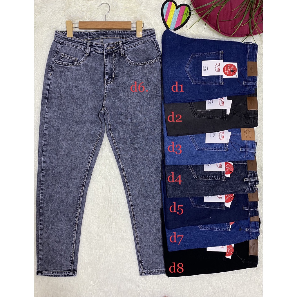 Quần Jeans Nữ BigSize  Vải dày và co giãn nhiều. YuMe-035