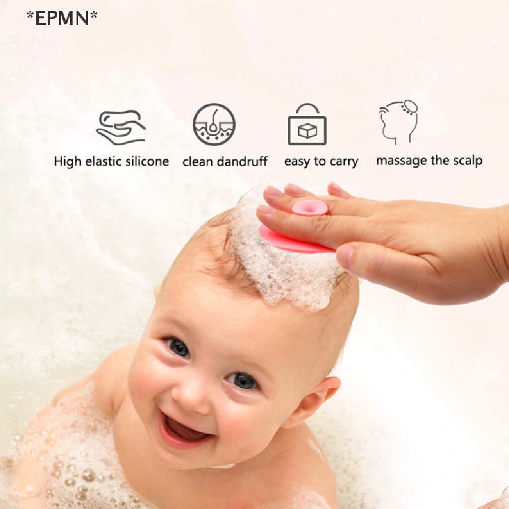 EPMN]] Silicone Baby Brush for Hair Washing Bath Head Massage Brushes  Washing Hair Tool [Hot