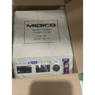 Biến áp đổi nguồn 1 pha midico vào 220v ra 100v-120v