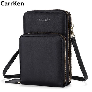 Túi đeo chéo CarrKen ba ngăn phối khóa kéo thời trang dành cho nữ Gxz015