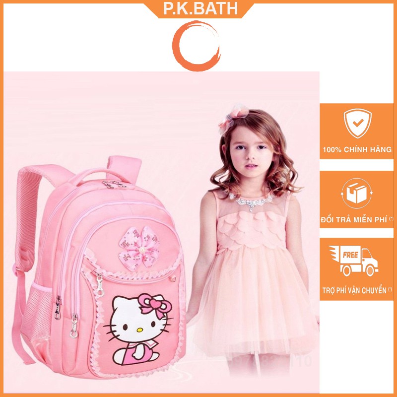 Cặp Sách Đi Học Bé Gái, Balo Học sinh cấp 1,hinh Hellokitty dễ thương.Món quà ý nghĩa cho bé yêu của bạn ngày tựu trương