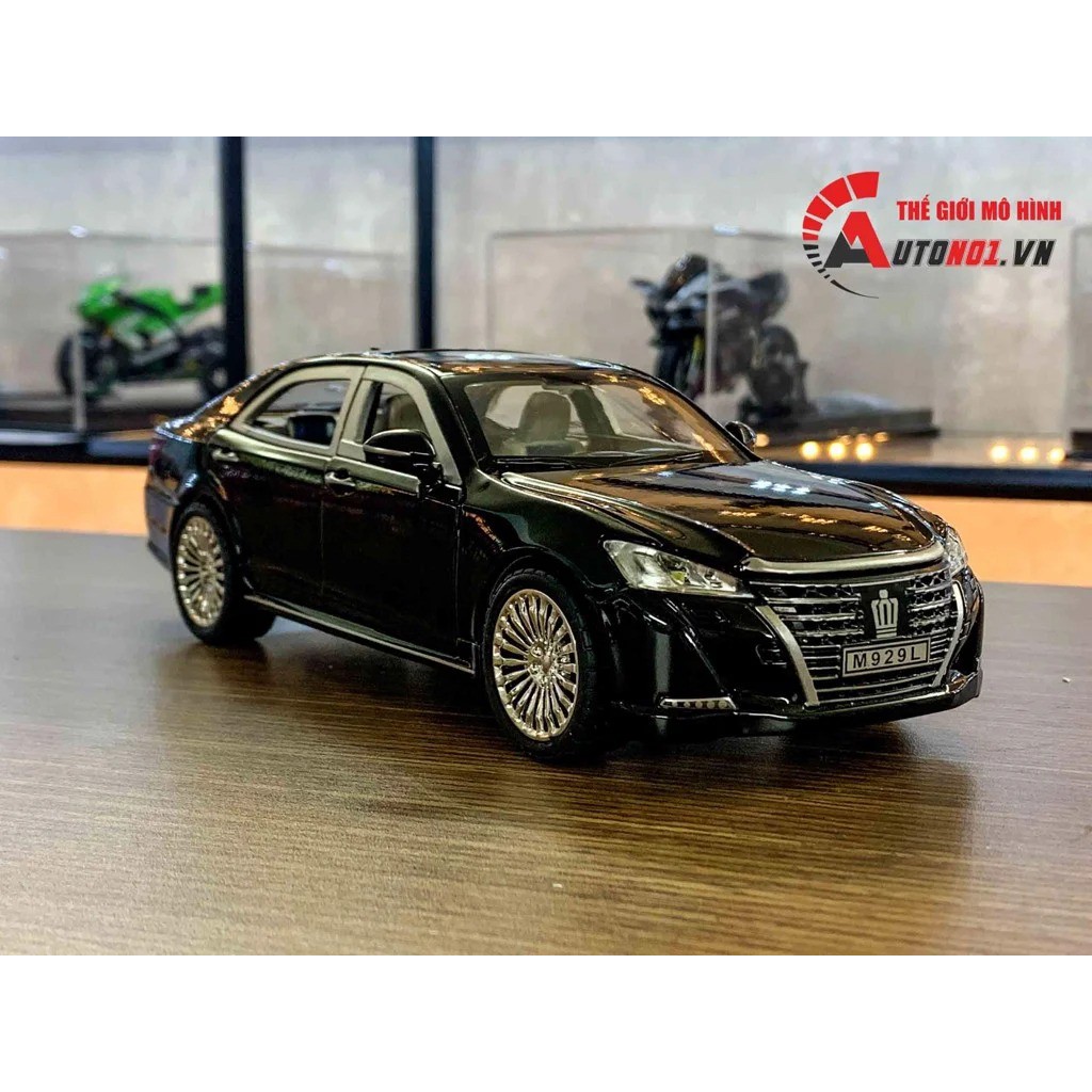 MÔ HÌNH XE TOYOTA CROWN BLACK 1:24 XLG 7404