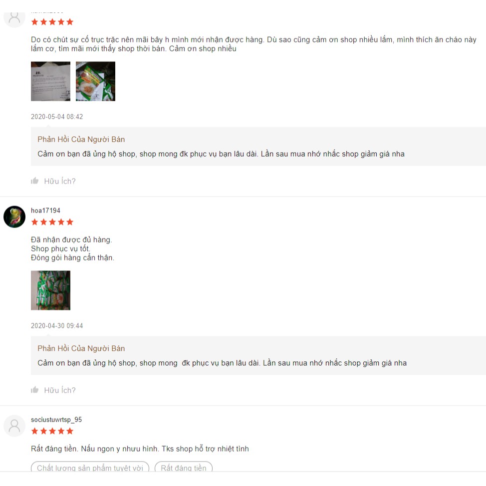 Cháo Thịt Bằm Vị Hương - 1 Thùng 50 gói