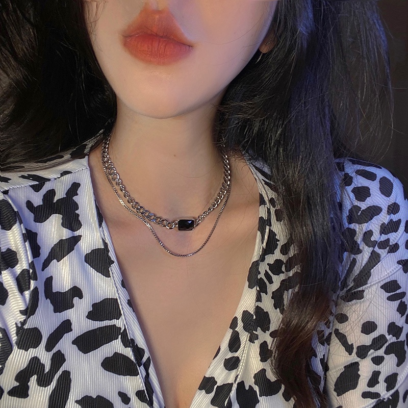 Vòng cổ Hai Lớp Phong Cách Hàn Quốc Thời Trang Cho Nữ