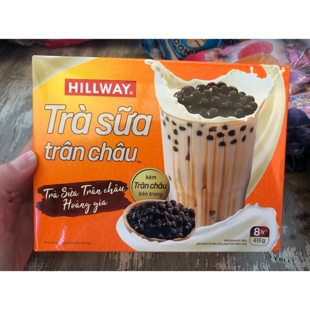 Trà sữa trân châu Hoàng Gia Hillway tự pha , có sẵn gói trân châu tươi