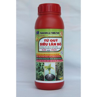 Phân bón lá tứ quý siêu lân đỏ chai 1l