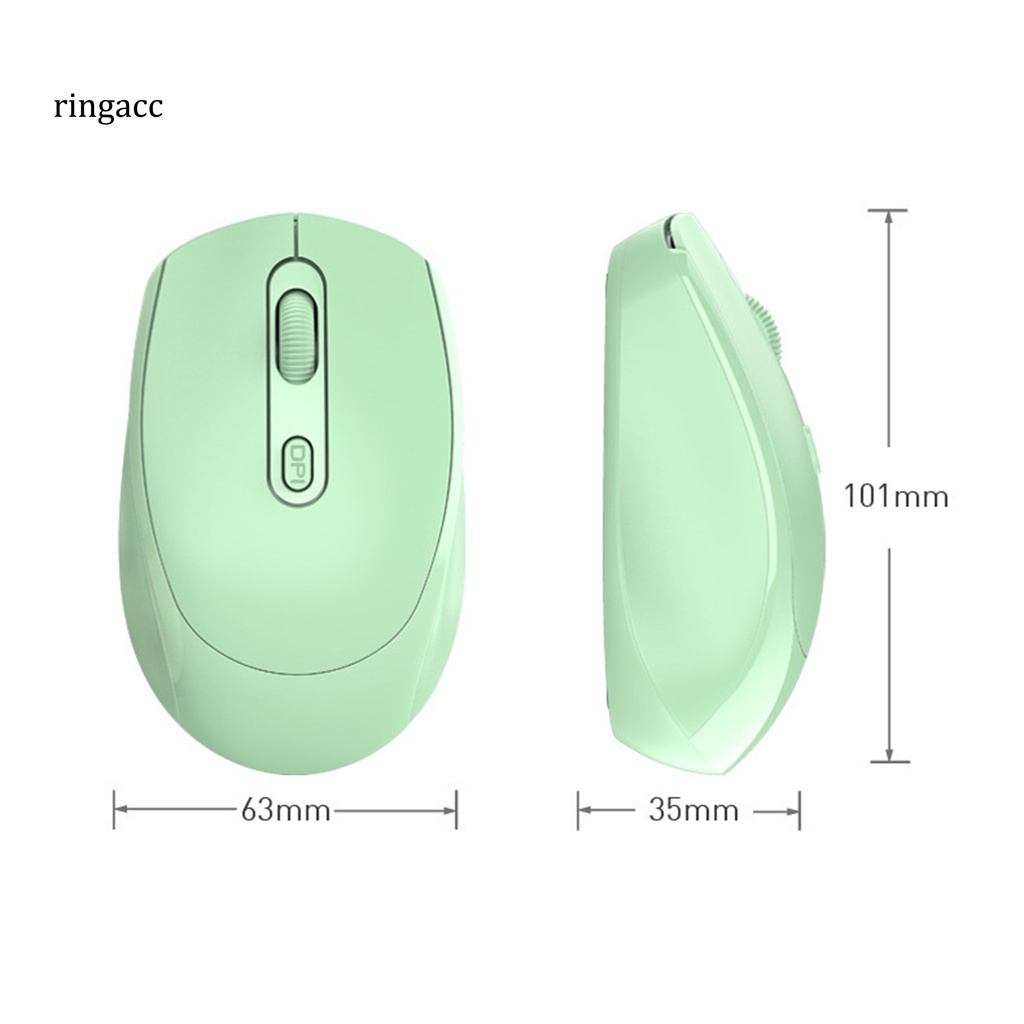 Chuột không dây RGA 2.4G yên tĩnh và thoải mái cho máy tính xách tay