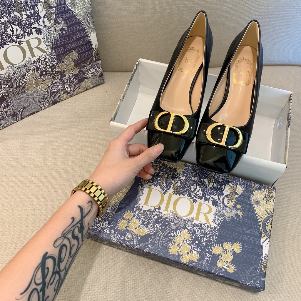 Giày Cao Gót 5cm Mũi Tròn Bằng Da Bò Mềm Mại Thời Trang Mùa Xuân Cho Nữ