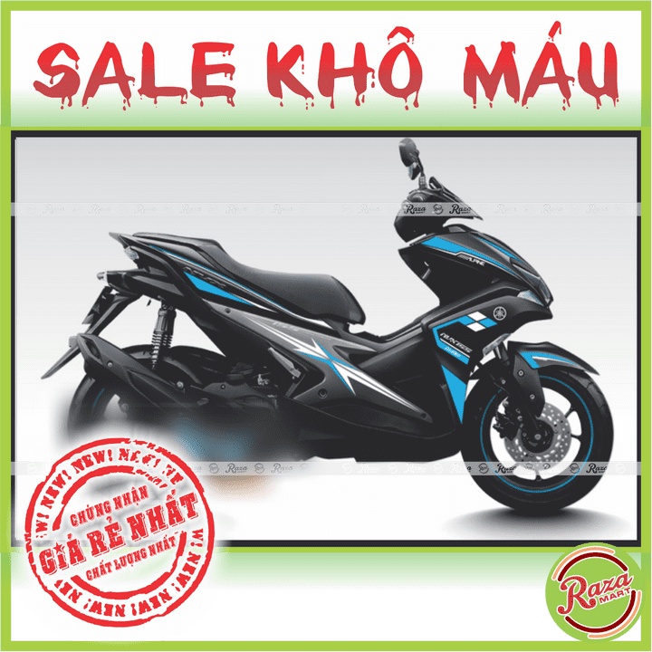 | SALE KHÔ MÁU | Tem trùm xe NVX - Decal PVC 5 Lớp Cao Cấp - Chống Thấm, Chống Phai Màu - Mã số: NVX 44