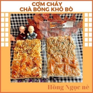 Cơm cháy chay chà bông - khô bò 170gr hồng ngọc nè