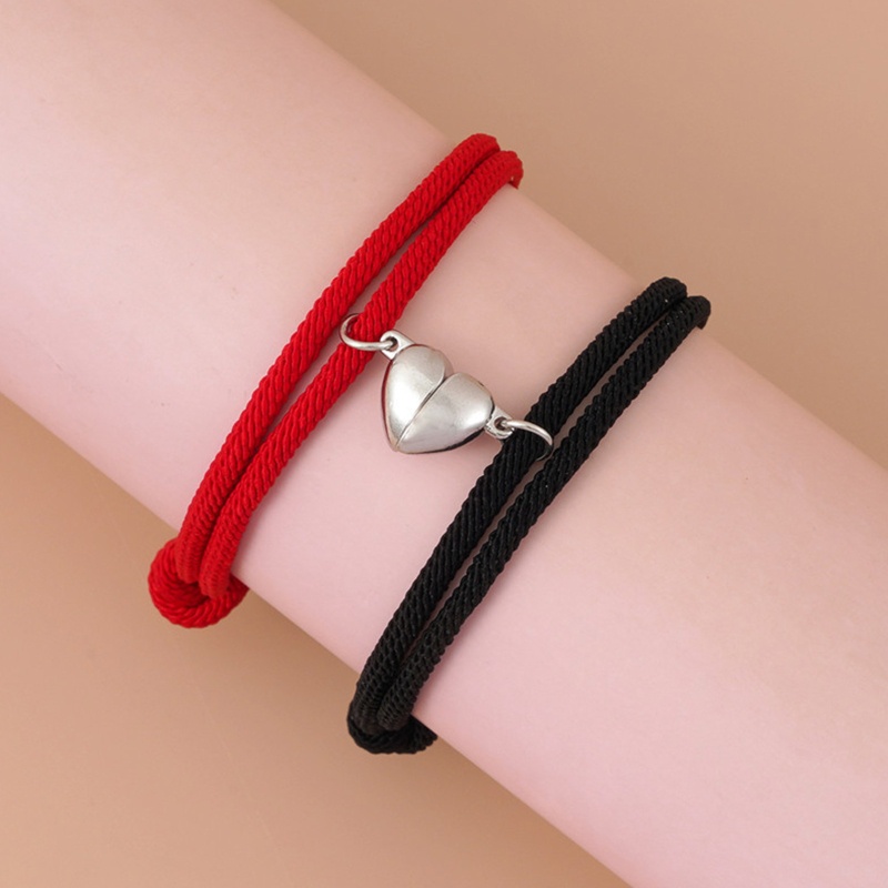 Set 2 Vòng Tay Hạt Đá Từ Tính Hình Khủng Long Sáng Tạo Cho Cặp Đôi