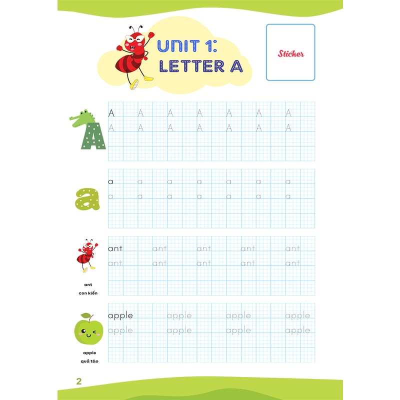 Sách Luyện Viết Chữ Nhớ Từ Vựng - English Writing My Phonics Grade 1