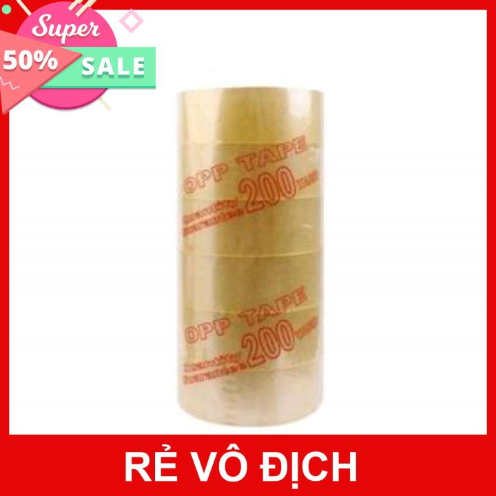 Băng keo 200Yard bộ 1cây 6cuộn.