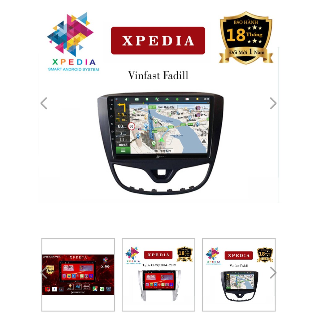 Màn hình ô tô DVD android 9 inch Xpedia X500