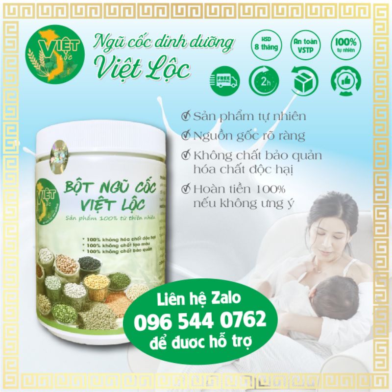 Ngũ Cốc Lợi Sữa,Ngũ Cốc bà bầu :Mẹ đẹp dáng,bé tăng cân